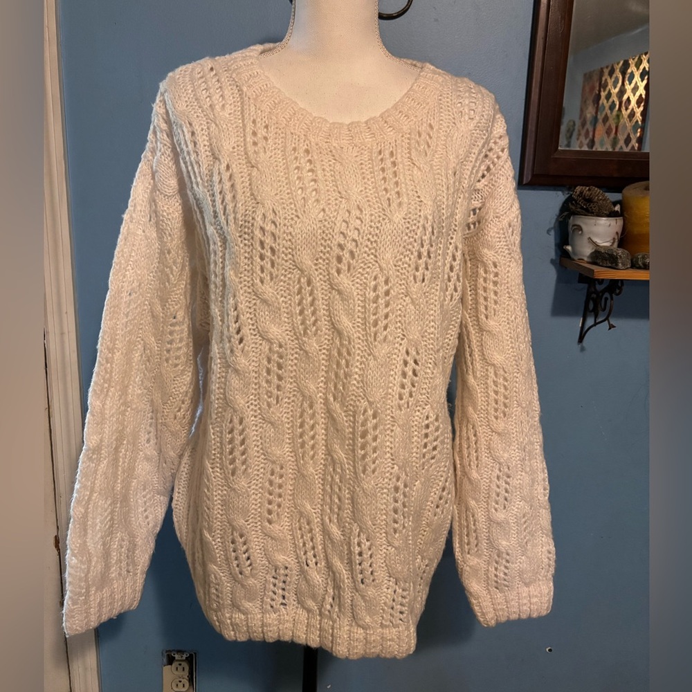Vintage, Croquet Club, Cable Knit, Sweater